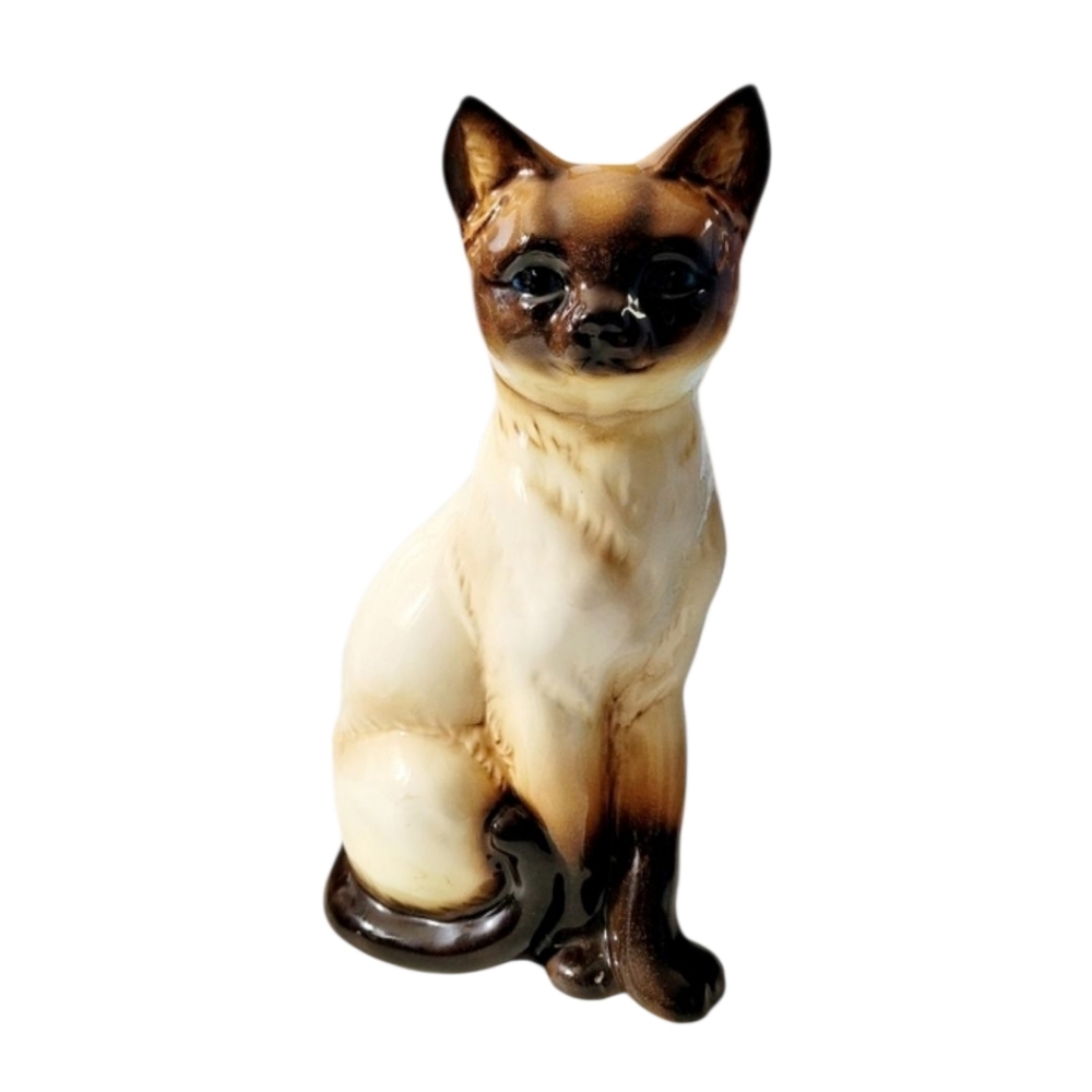 Vintage Goebel Siamese Cat Figurine Made In West Germany  11"